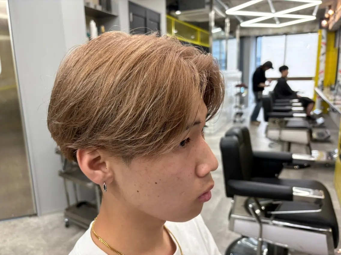 ミディアム カラー パーマ メンズ 池袋メンズ専門💣 玉造利樹のヘアスタイル