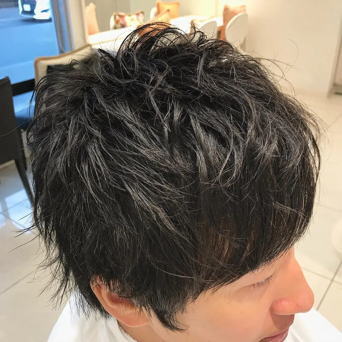 ショート パーマ メンズ 店長 大方康暉のヘアスタイル