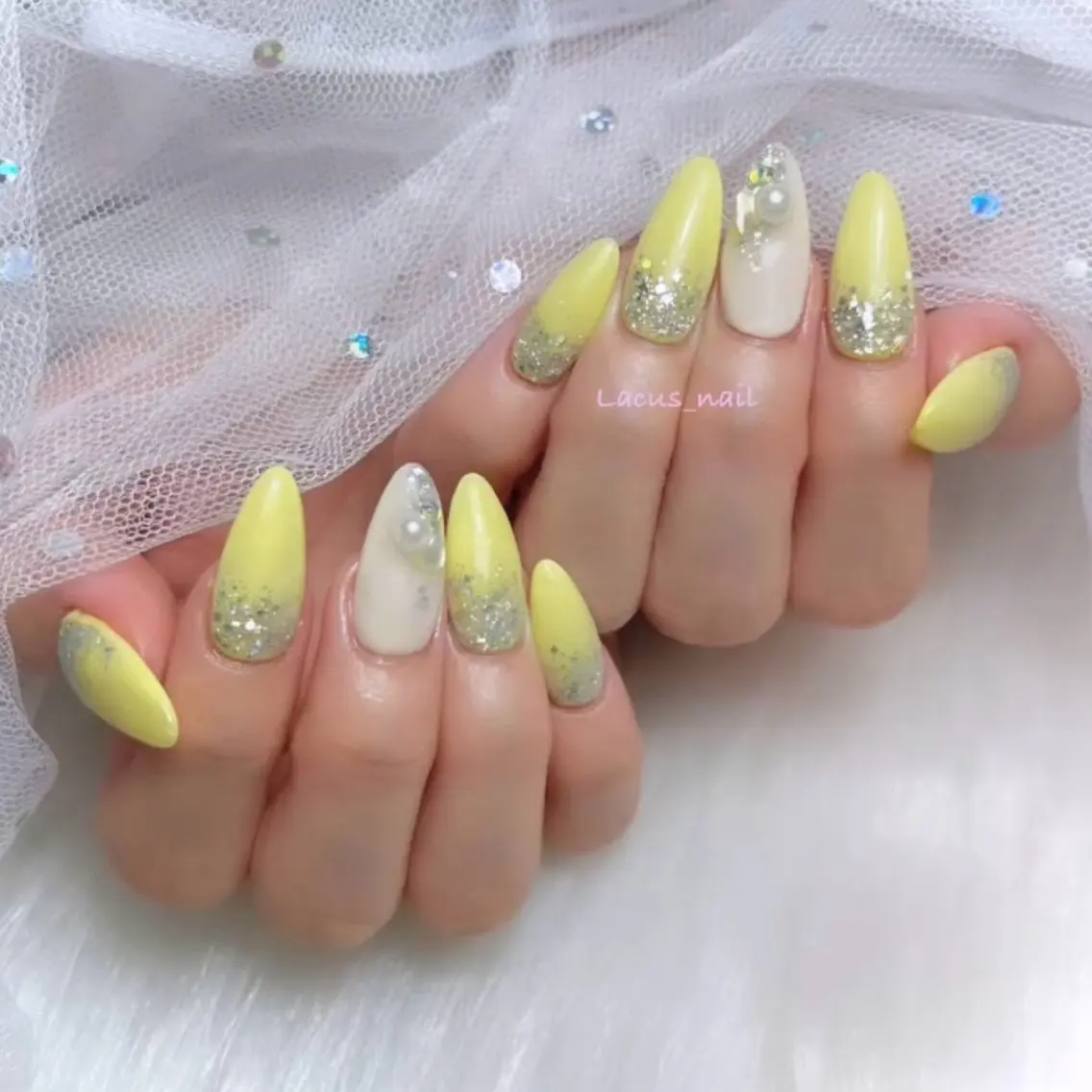 ネイル アートネイル スカルプネイル Nail Salon Lacusのネイルデザイン