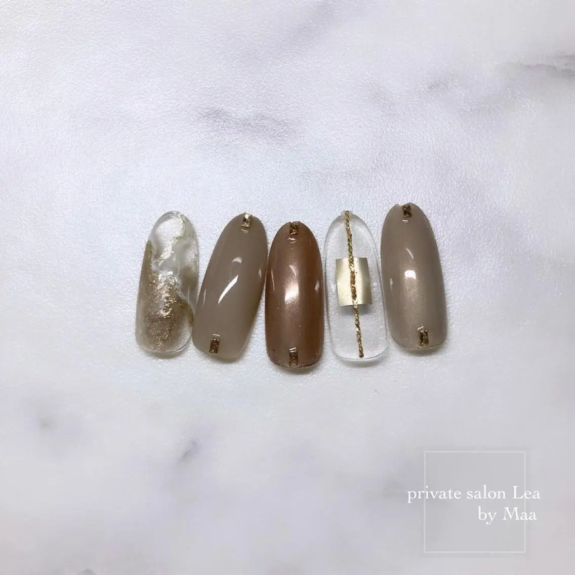 ネイル ハンドネイル private_ salon.Leaのネイルデザイン