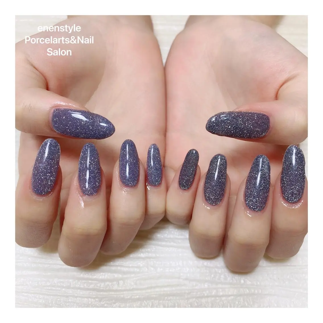 ミディアム ネイル ハンドネイル 🐾enen style 🐾のネイルデザイン