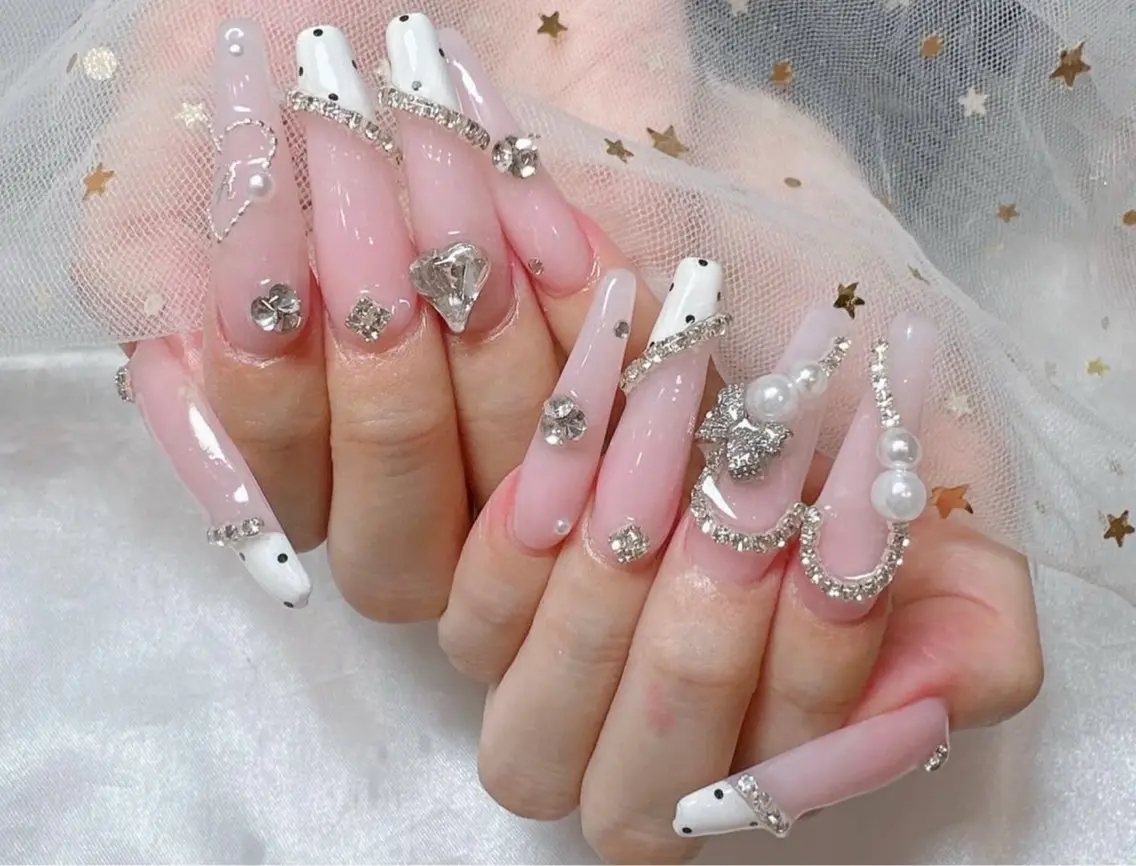 【Hand】チップ長さだし　ロングつけ放題/やり放題【Lサイズ】★の写真