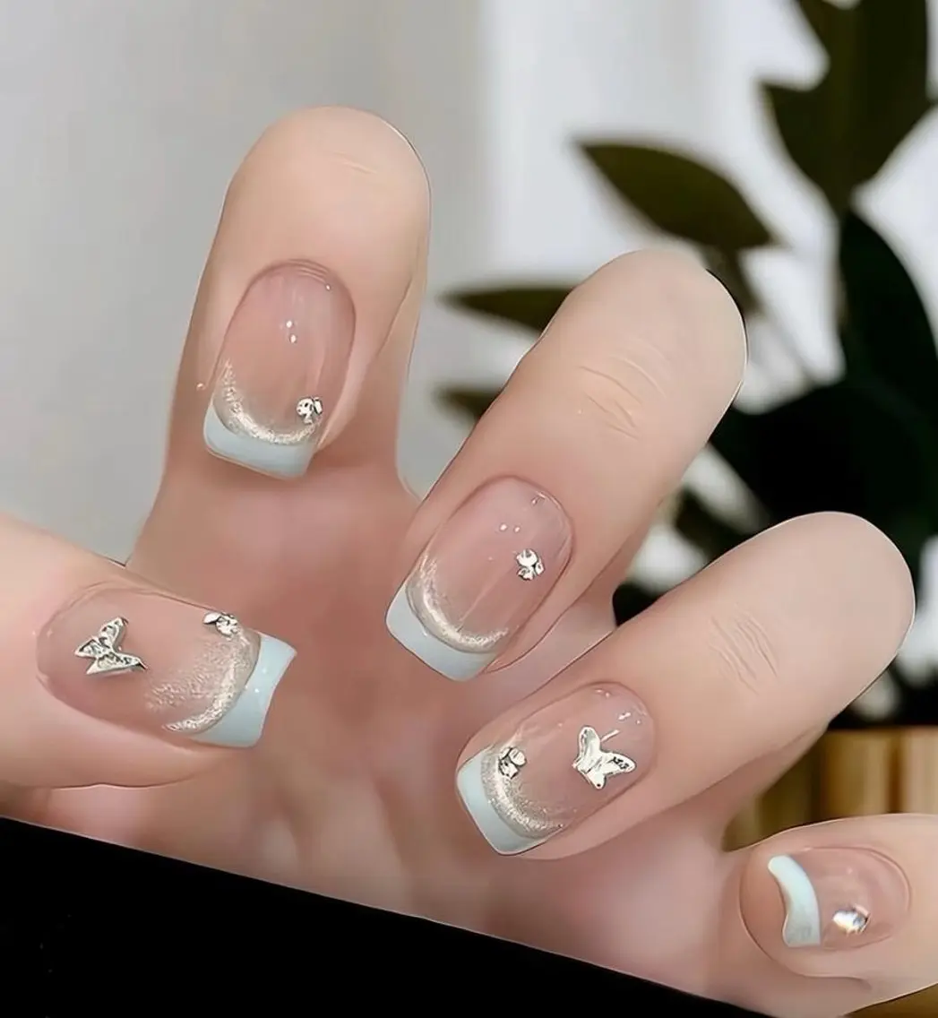 ネイル チークネイル 長さ出し フレンチネイル ガーリー 韓国ネイル sun nail池袋 モデル募集のネイルデザイン
