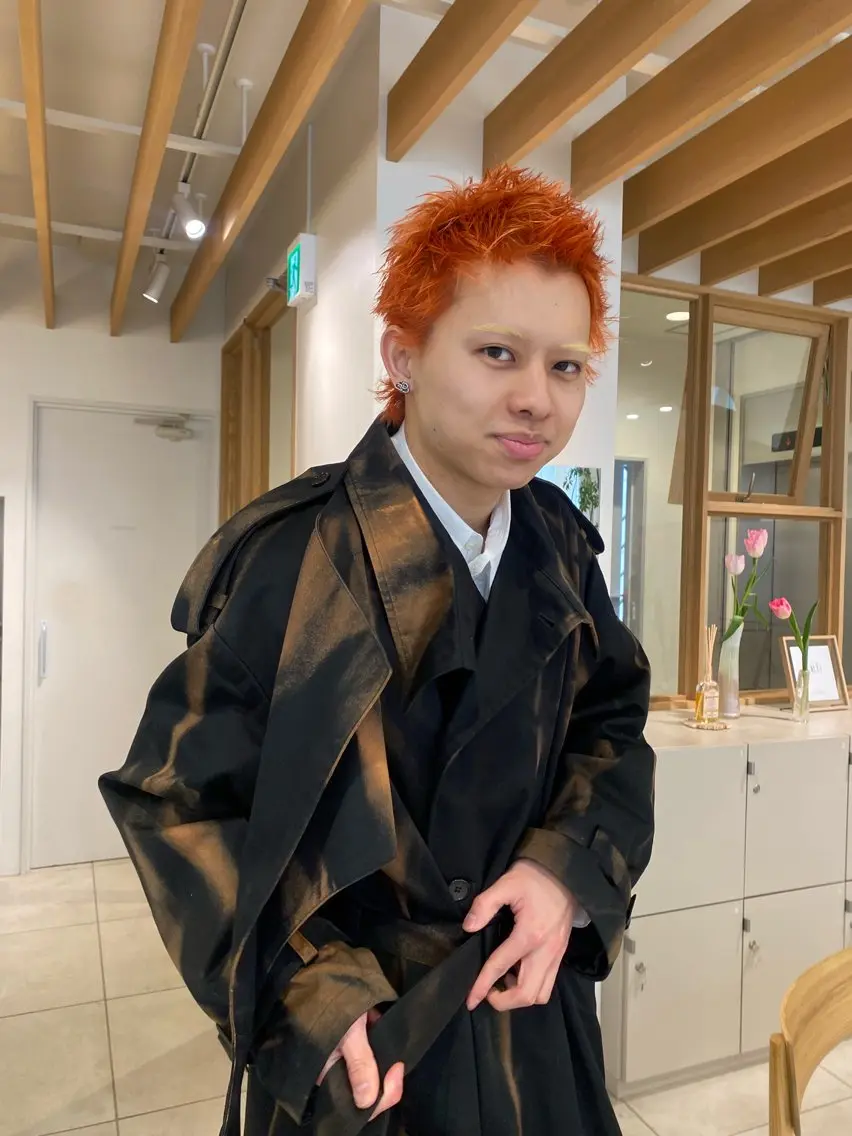 カラー メンズ 似合わせカットカラー りおなのヘアスタイル