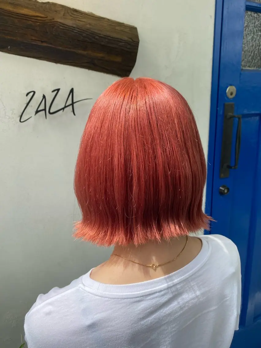 カラー ブリーチ ZAZA YUKAのヘアスタイル