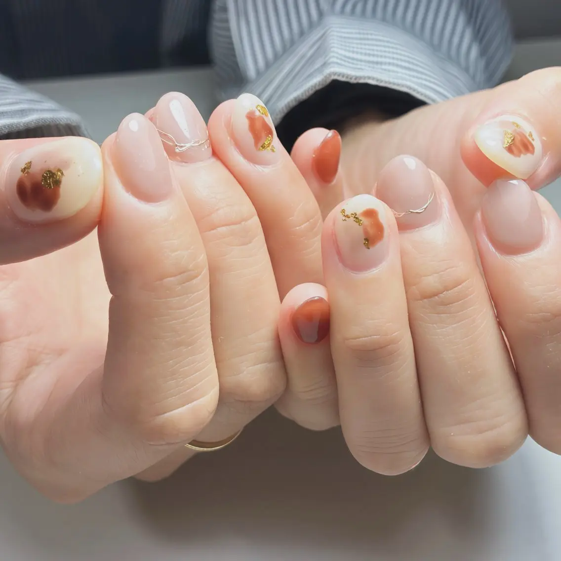 ネイル フットネイル マグネットネイル ニュアンスネイル シンプルネイル ブライダルネイル ハンドネイル nail salon anoneのネイルデザイン