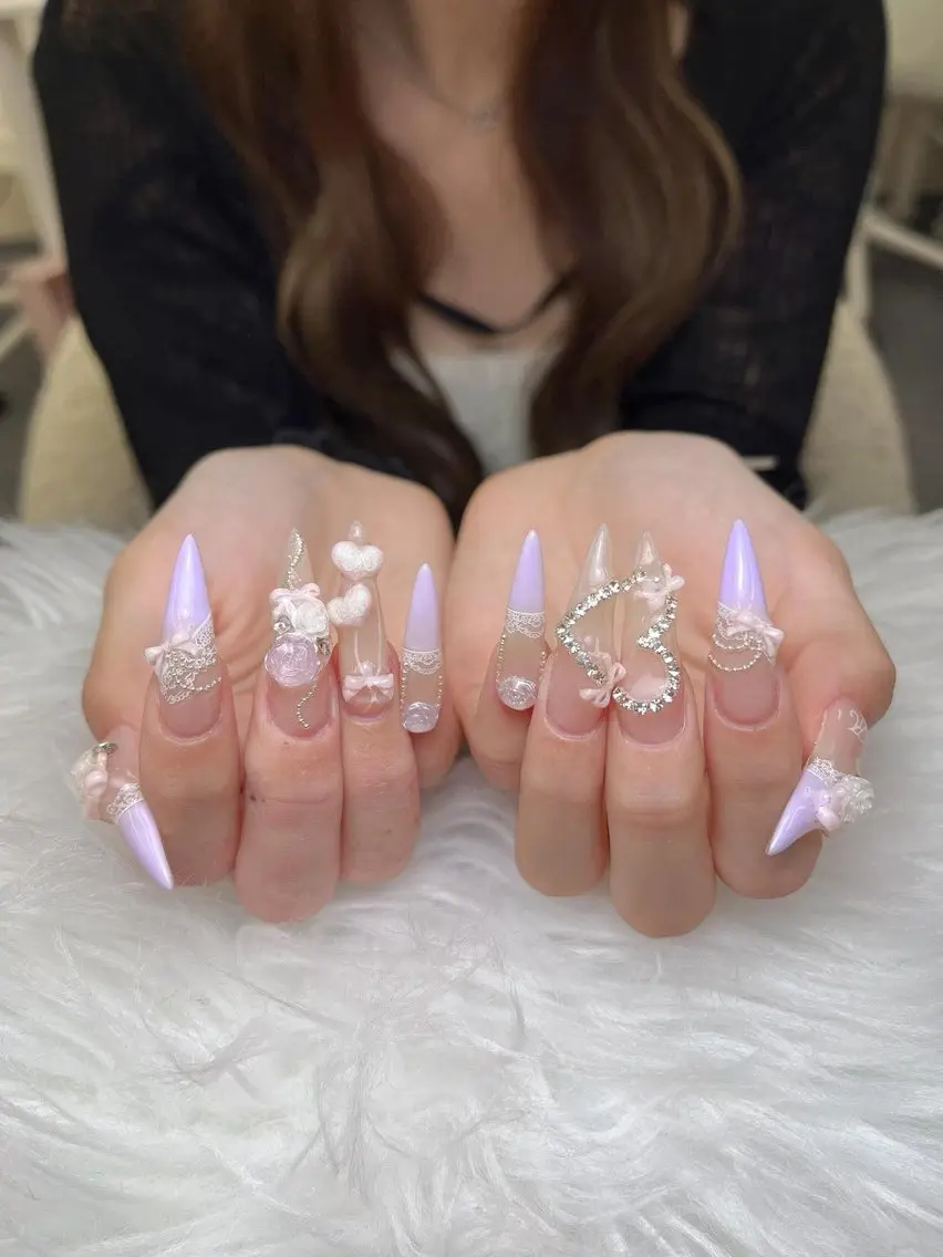 ネイル アートネイル 成人式 ジェルネイル ニュアンスネイル 夏ネイル ハンドネイル Jenn Nail Salonのネイルデザイン