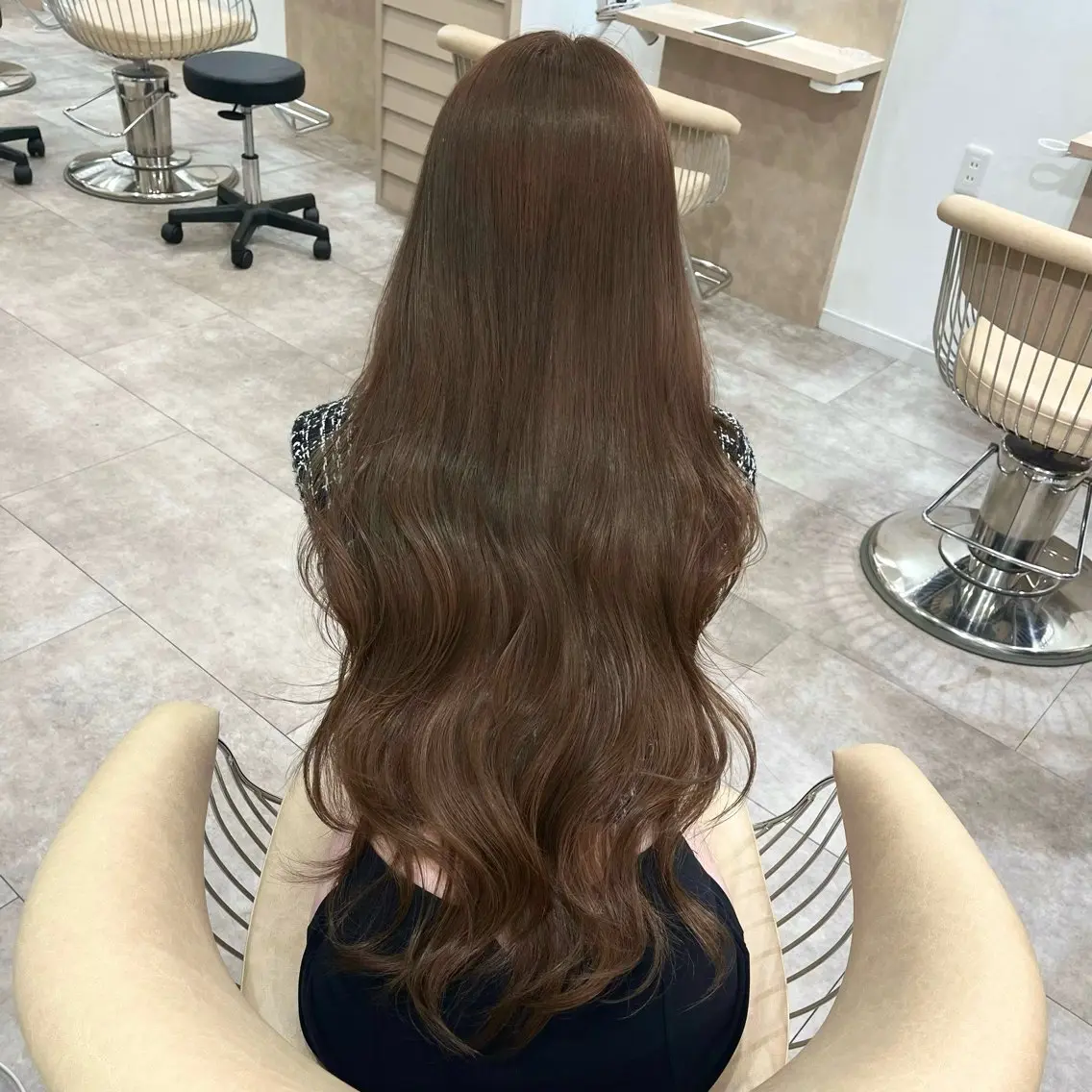 ロング カラー ブリーチ ダブルカラー ブリーチなしカラー カット ヘアカラー 廣庭 勇人のヘアスタイル