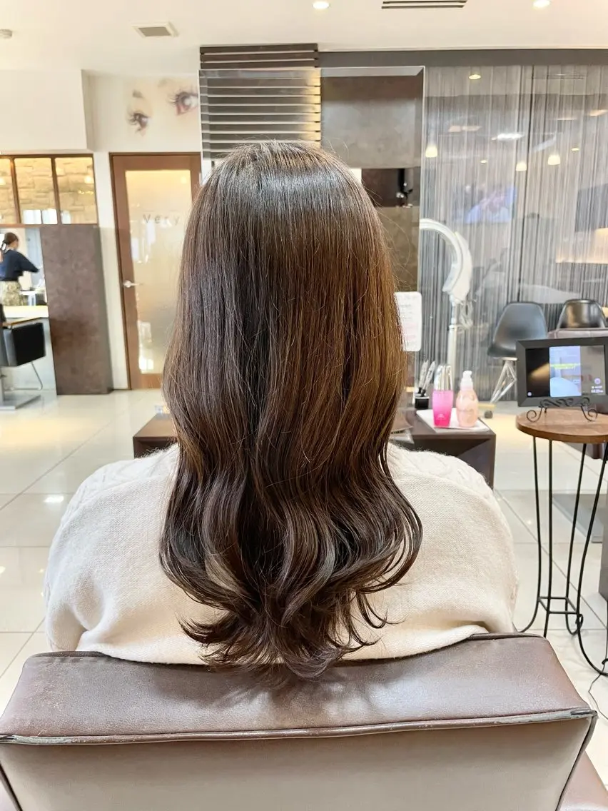 ロング カラー ヘアカラー トリートメント 似合わせまつパ× 透け感カラー/ゆりのマツエク・マツパデザイン
