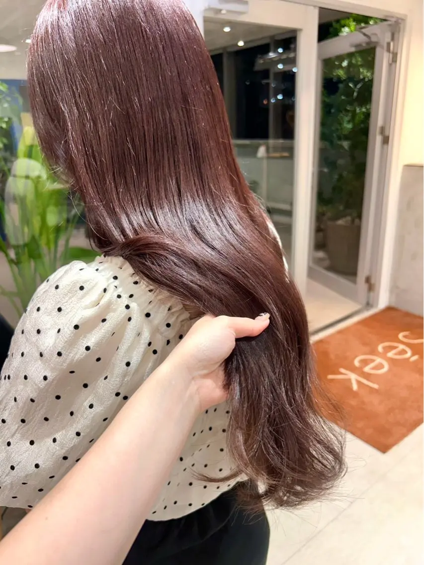 カラー ヘアカラー 💜🦋AIRI /パーマ🦋💜のヘアスタイル