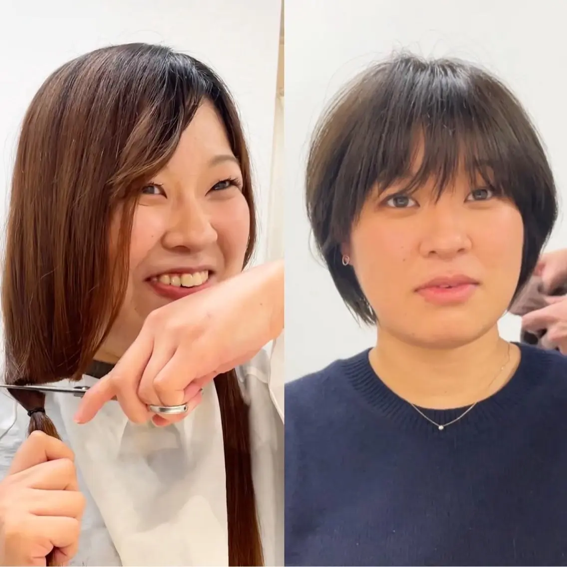 ショート カラー ショートボブ 丸みショート ボブ ショートヘア 表参道【髪質改善】 宮嶋勇太のヘアスタイル
