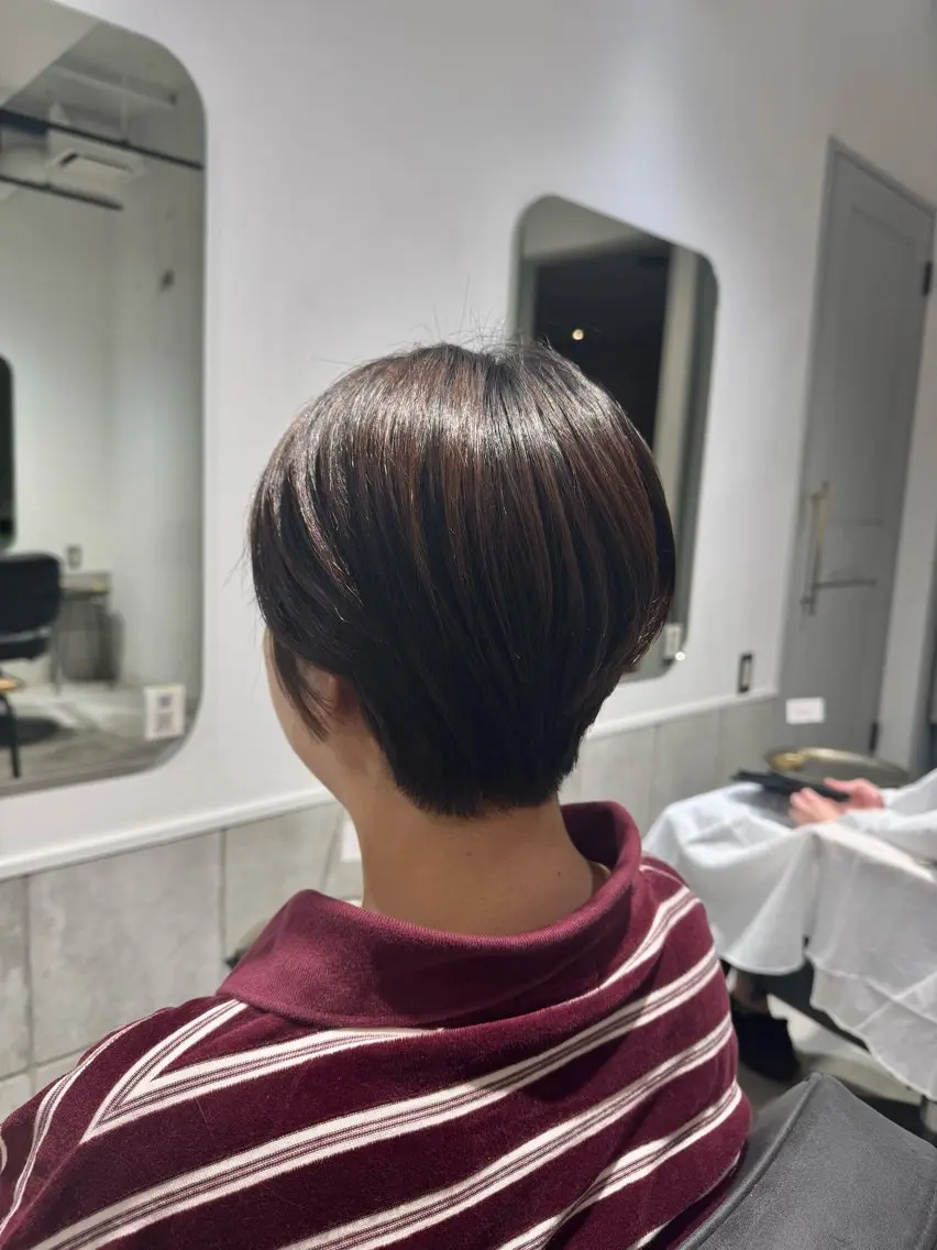 ショート ショートヘア カット 𝐇𝐢𝐧𝐚 ⟡.·のヘアスタイル