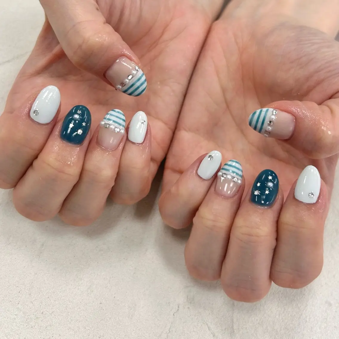 ネイル ハンドネイル Bianca  🎀 Hayakawaのネイルデザイン