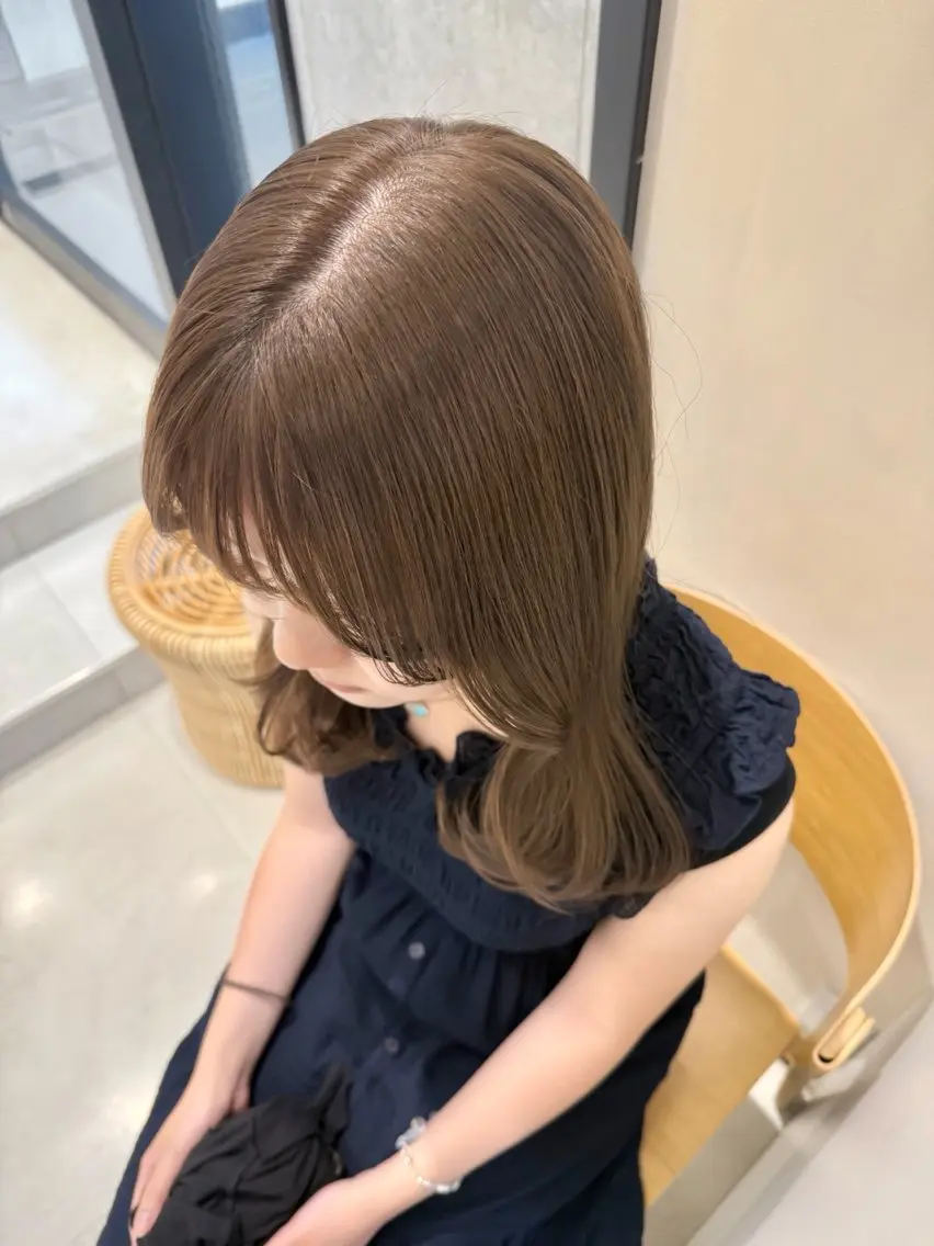 ミディアム ヘアアレンジ 🎀やわらかカラー/ 艶カラー/よこやまのヘアスタイル