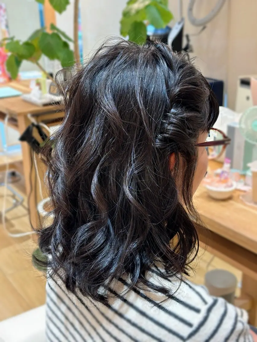 ミディアム ヘアアレンジ 大会出場に向け予約 縮小中🙇東美杏のヘアスタイル