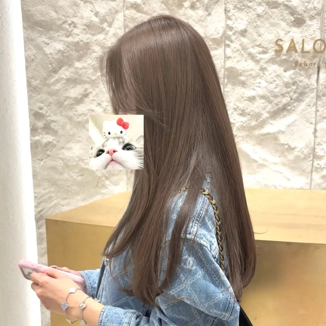 ロング ヘアカラー ⚜️似合わせHair 韓国♡Conomiのヘアスタイル