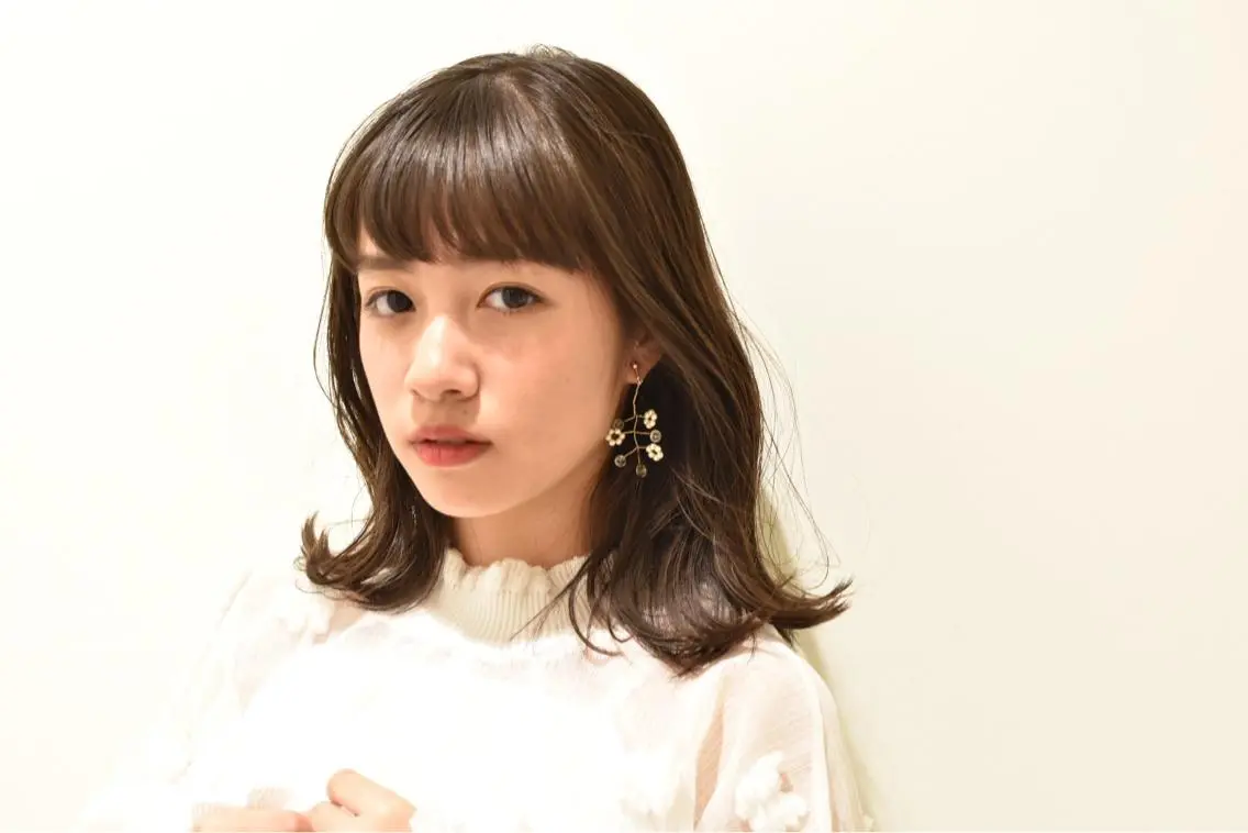 ミディアム fuchigami suzunoのヘアスタイル