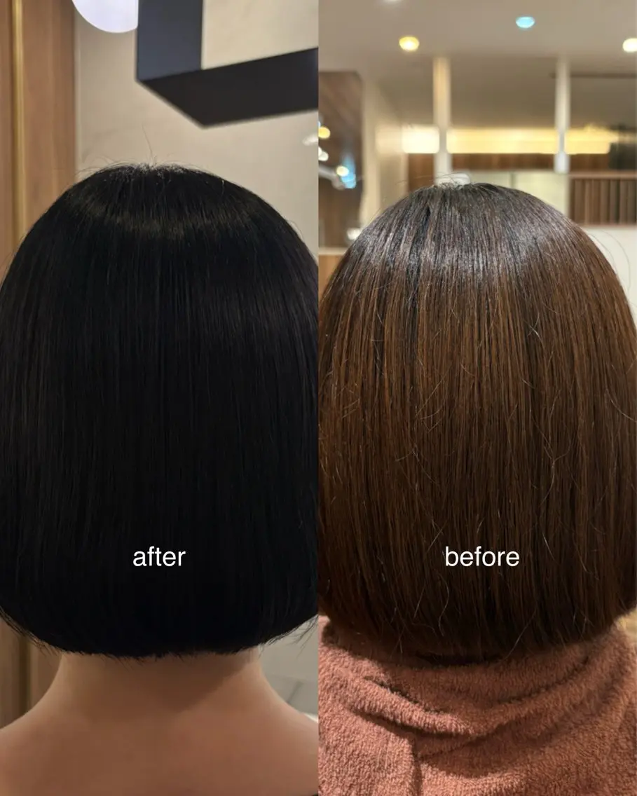 ミディアム カラー ヘアカラー yoshioka natsukiのヘアスタイル