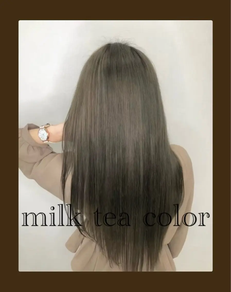 ロング カラー 切りっぱなしボブ ベージュカラー 黒髪 ブリーチ ブルーカラー 🥀髪質改善/ 透明感🥀ユイキのヘアスタイル