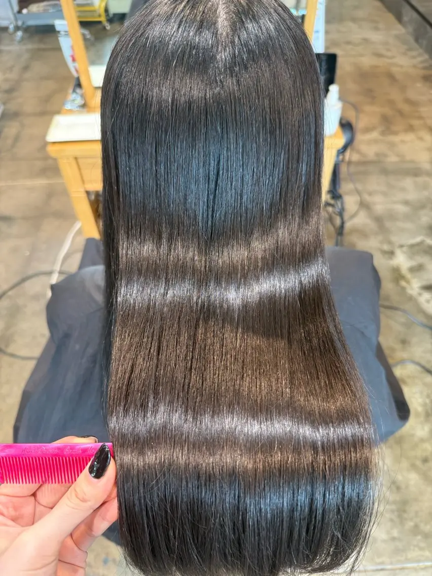 ロング 髪質改善 縮毛矯正 ヲタク美容師 後藤 実咲のヘアスタイル