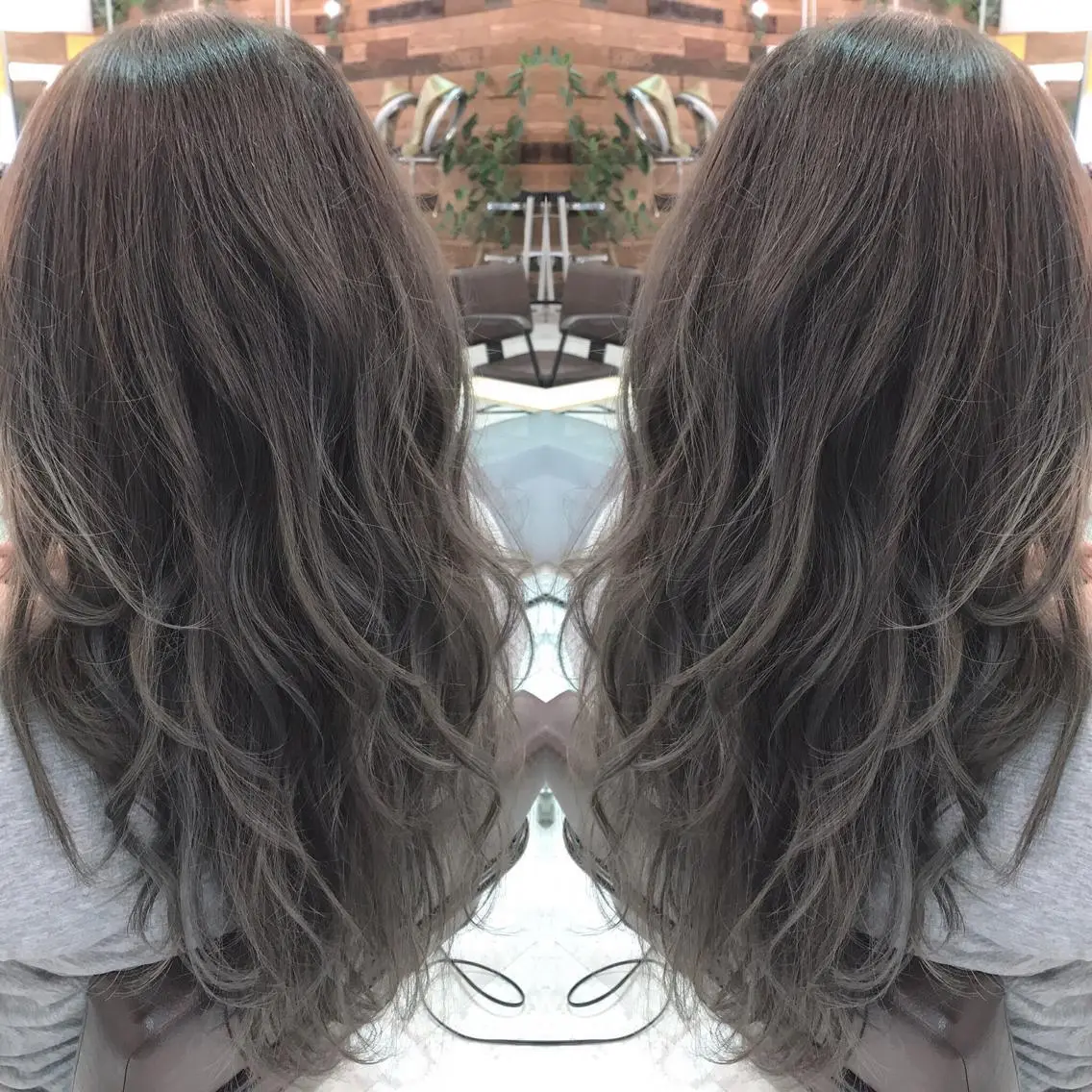 ロング カラー ハイライトカラー イルミナカラー ハイライト 青木 茂樹⭐️ 透明感カラーのヘアスタイル