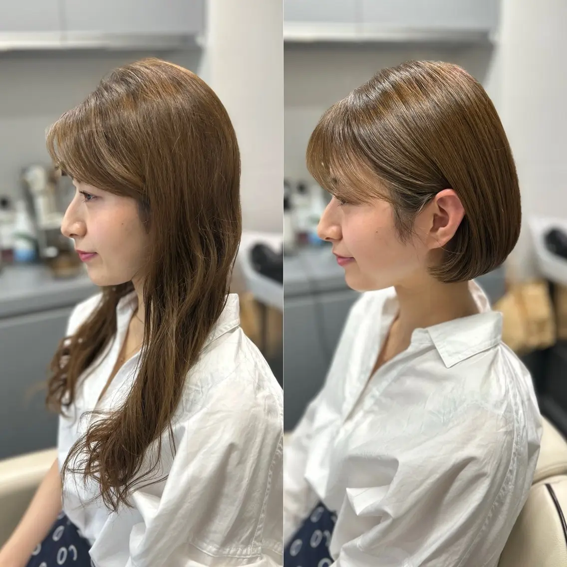 [ご新規様4ヶ月以内は3回ご利用可能]❤️カット+イルミナカラー&ショートスパ&シャンプー[白髪染めも対応]の写真
