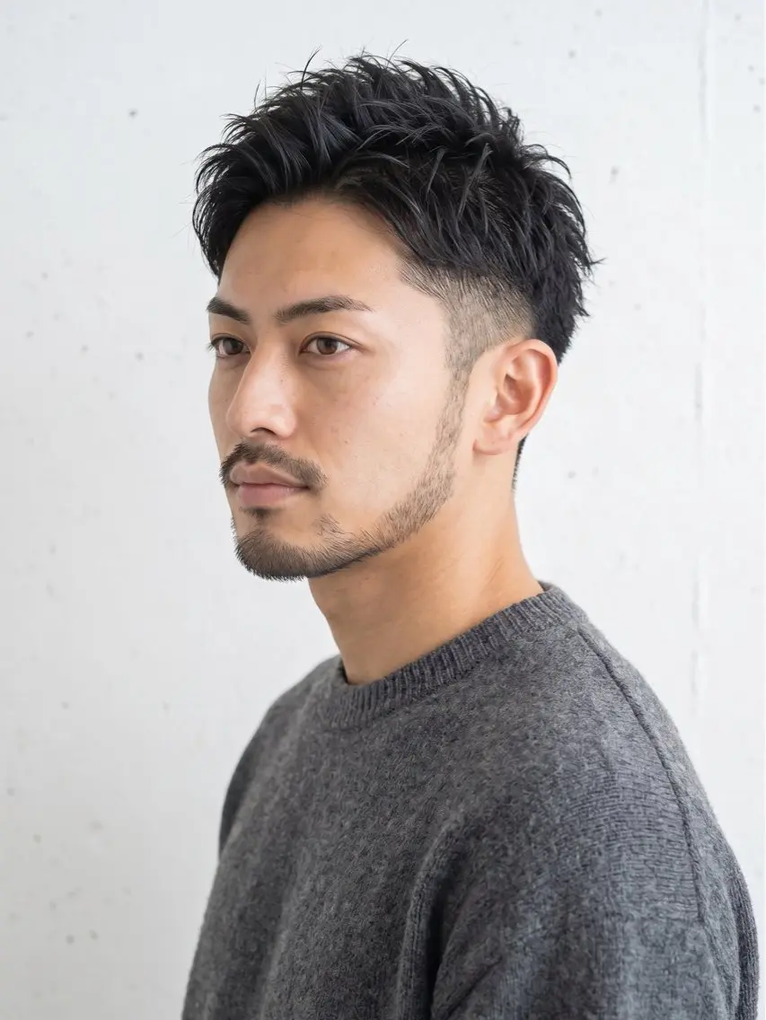 ショート カラー パーマ メンズ 似合わせスタイル 表参道🌿ちえのヘアスタイル