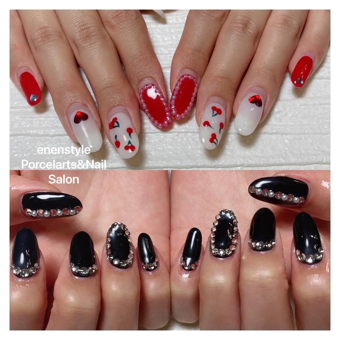 ミディアム ネイル ハンドネイル 🐾enen style 🐾のネイルデザイン