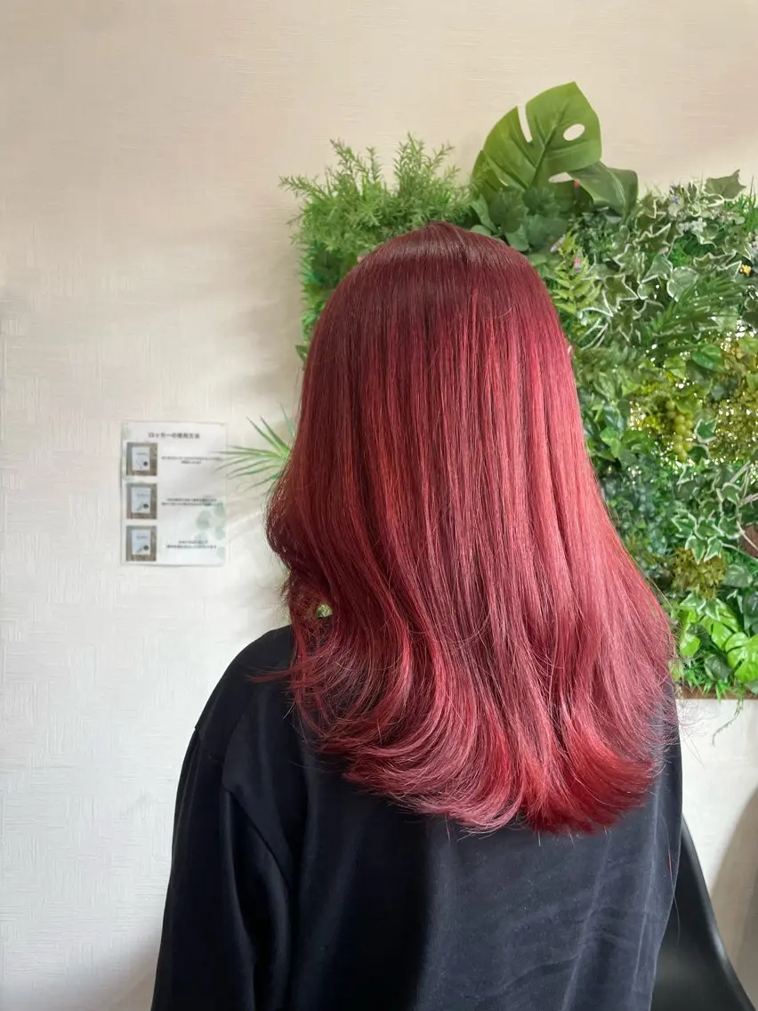 ロング カラー ヘアカラー N-plants 楓のヘアスタイル