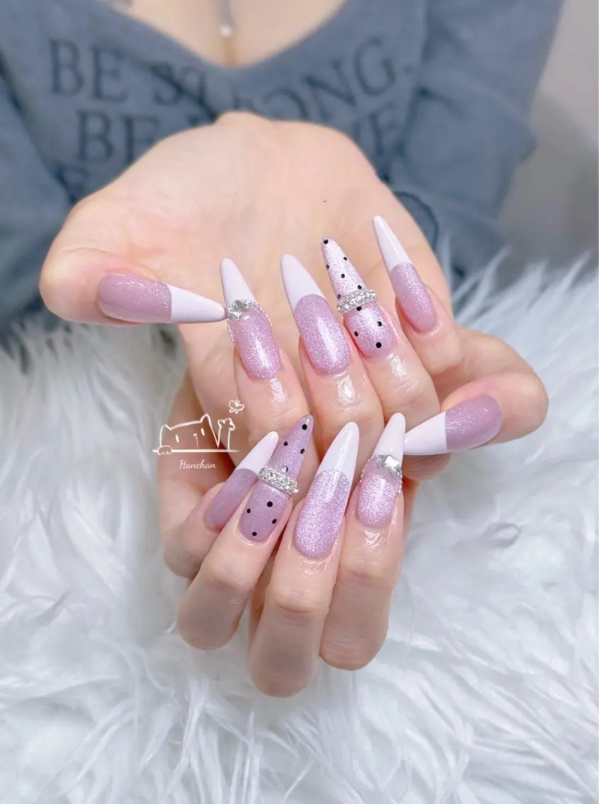 ロング 韓国風ヘア ハンドネイル Aila Nail ShinOkuboのネイルデザイン