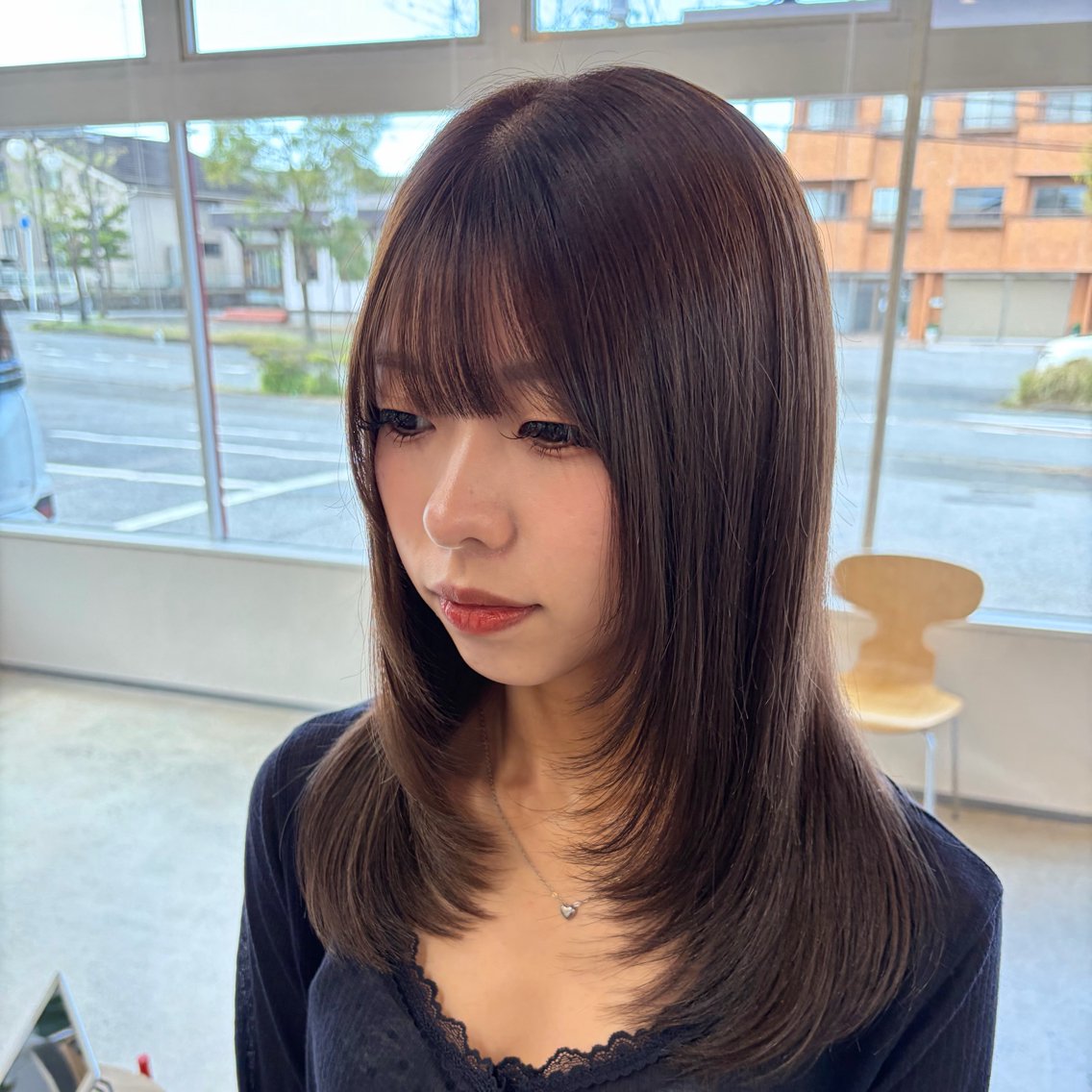 ミディアム 顔周りカット ハッシュカット カット 🎀【顔周りカット】 Mayu🎀のヘアスタイル