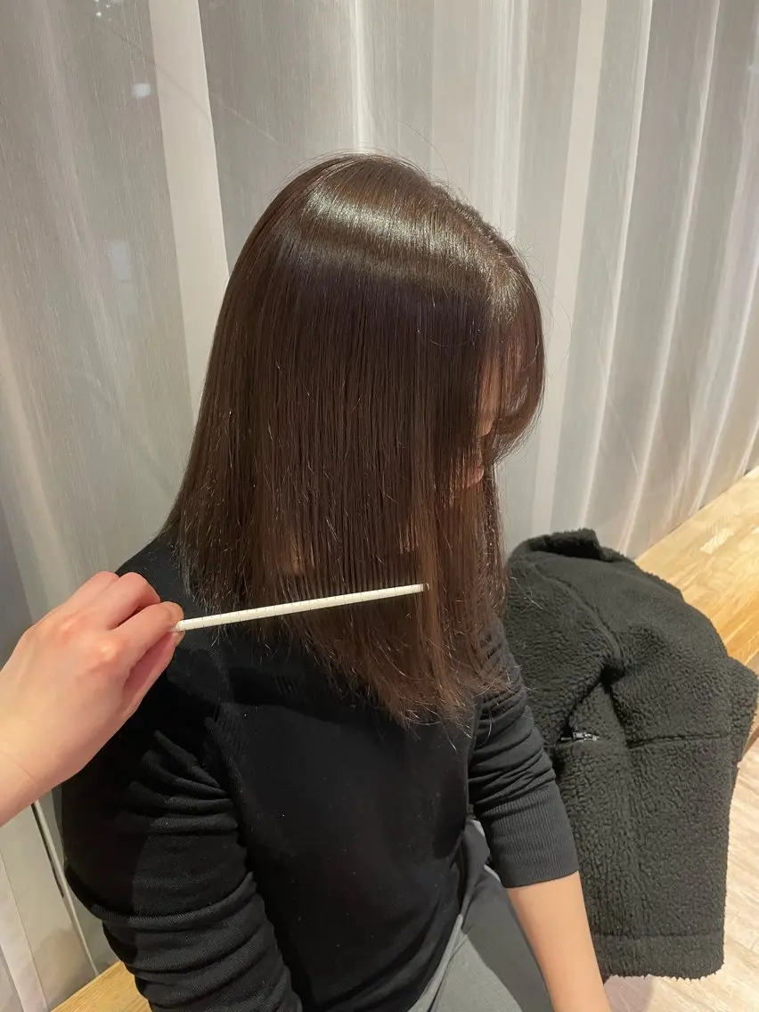 ミディアム カラー ベージュカラー たなか こころ🎀のヘアスタイル