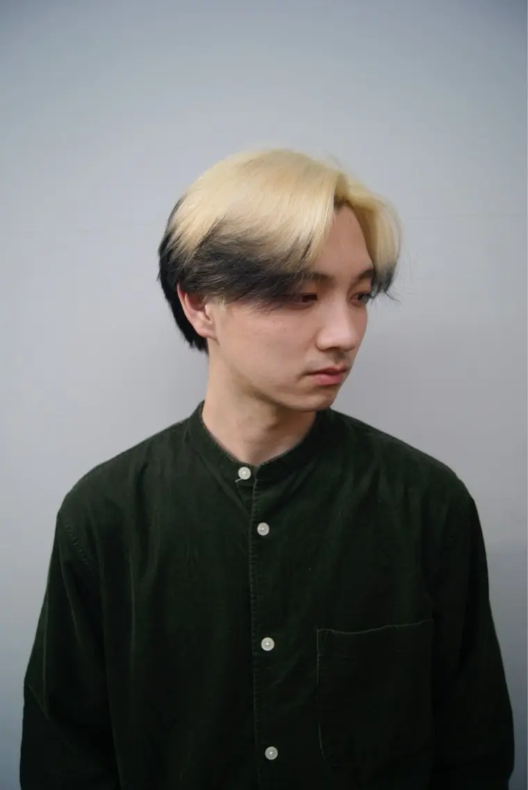 カラー メンズ メンズブリーチ 黒髪 ブリーチ ヘアカラー トリートメント Libero 柏/ のぐち  ゆうきのヘアスタイル
