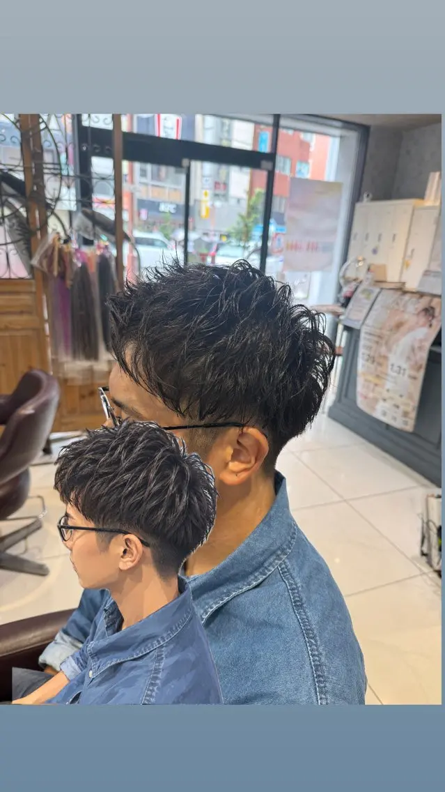 パーマ メンズ カット パーマ 💥メンズパーマ特化 💥店長TERUKIのヘアスタイル