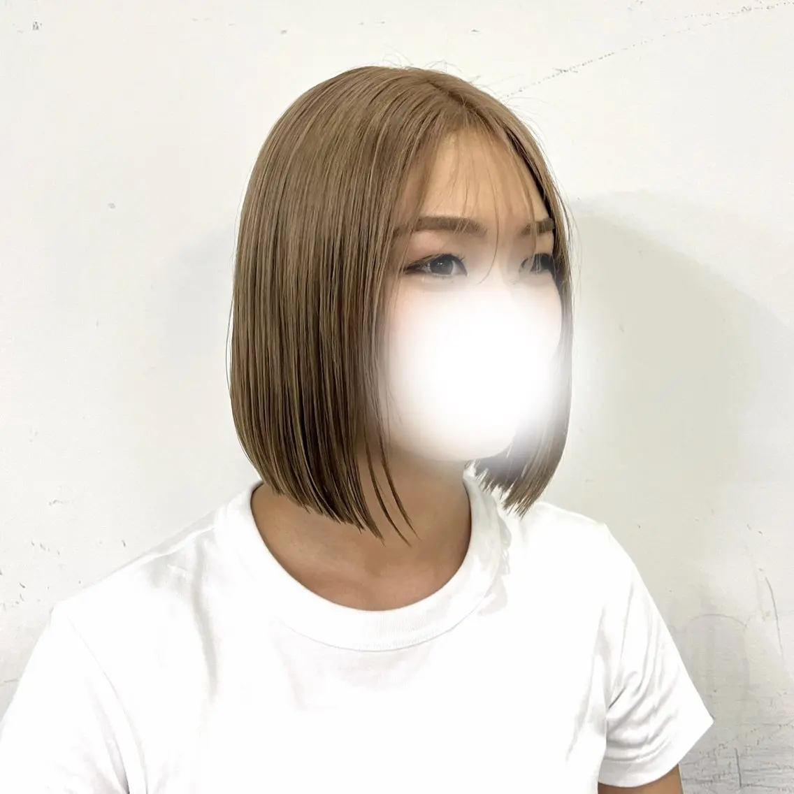 ミディアム 無料カットモデル ユナのヘアスタイル