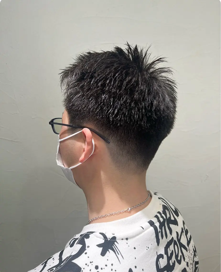 ショート メンズ ツーブロック カット Ang　山口 莉沙のヘアスタイル