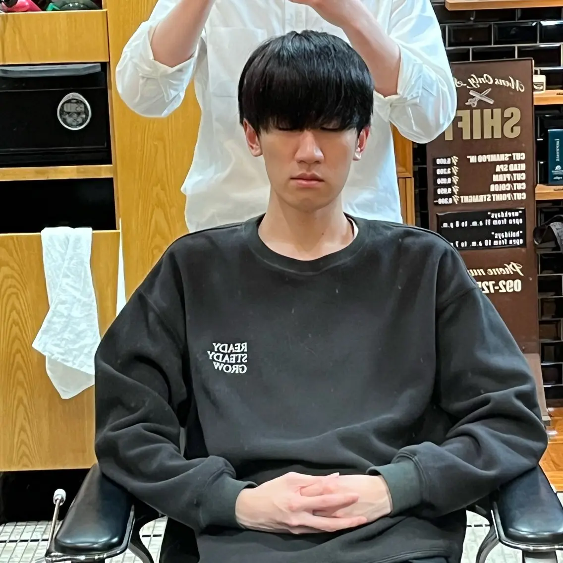 ミディアム メンズ マッシュ 冨松 真也のヘアスタイル