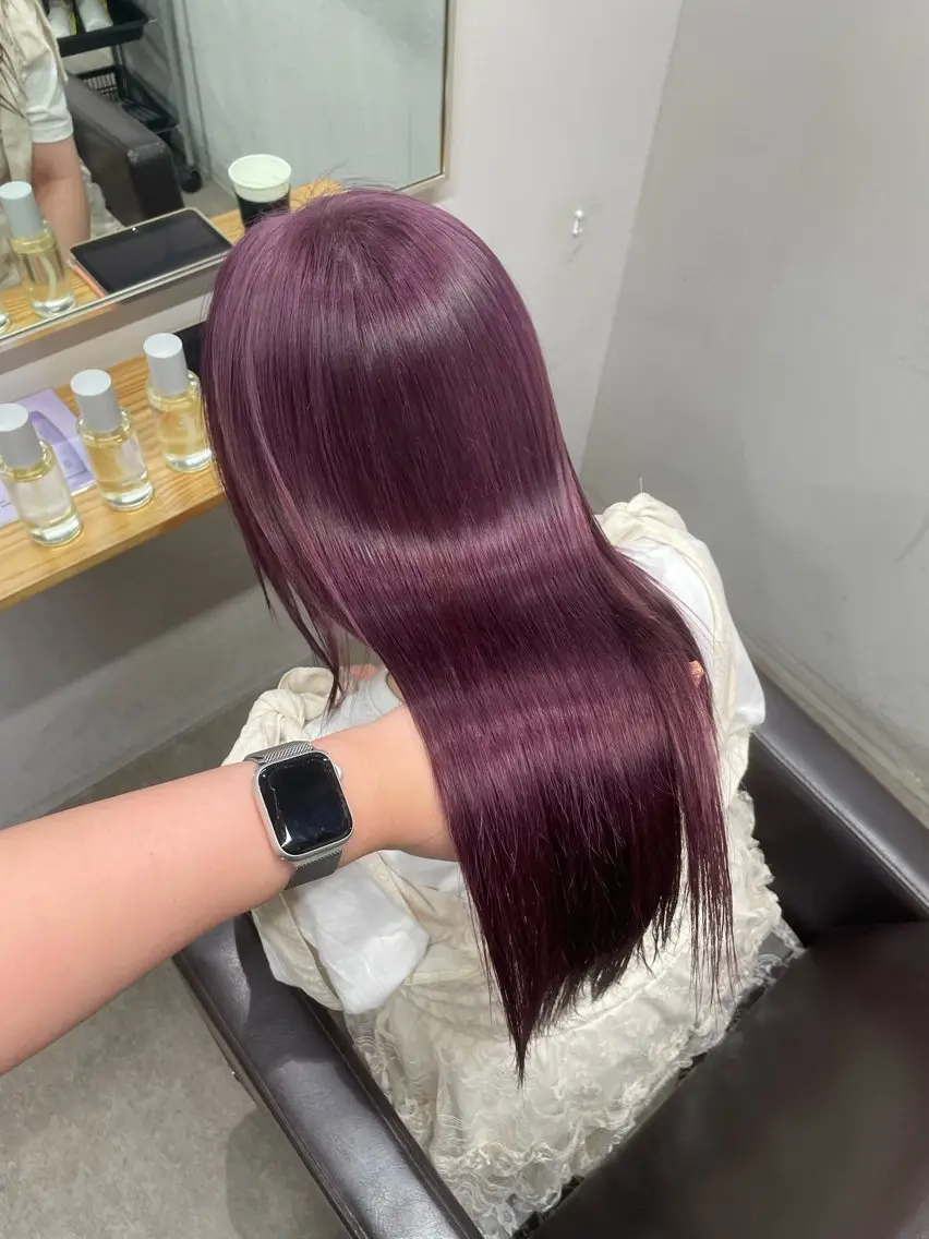 ロング カラー カット ヘアカラー トリートメント REINA ISHIDOのヘアスタイル