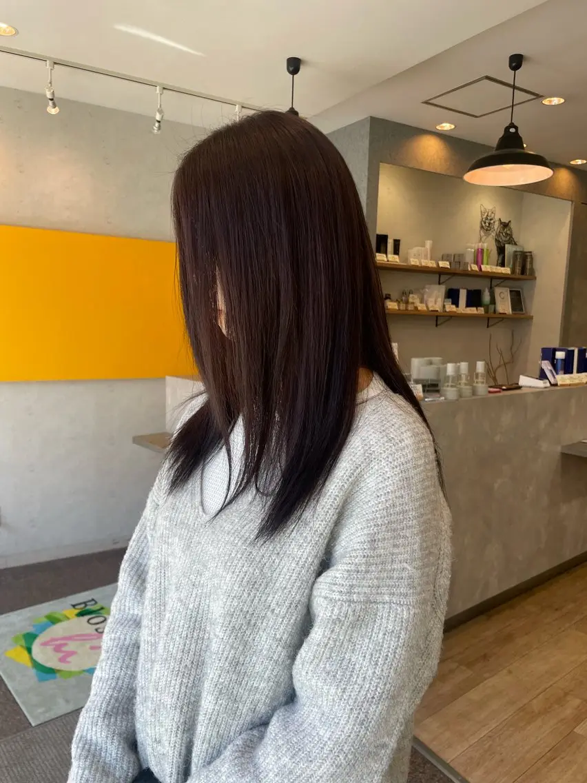 ロング カラー ブラウンカラー オレンジ パープルカラー 髪質改善/Bloss om🌷高橋沙衣のヘアスタイル