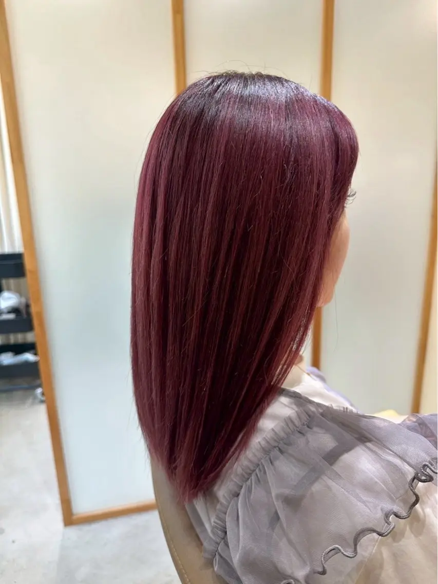 ミディアム ヘアカラー トリートメント ౨ৎ︎Zina 川口 KIRARI౨ৎのヘアスタイル