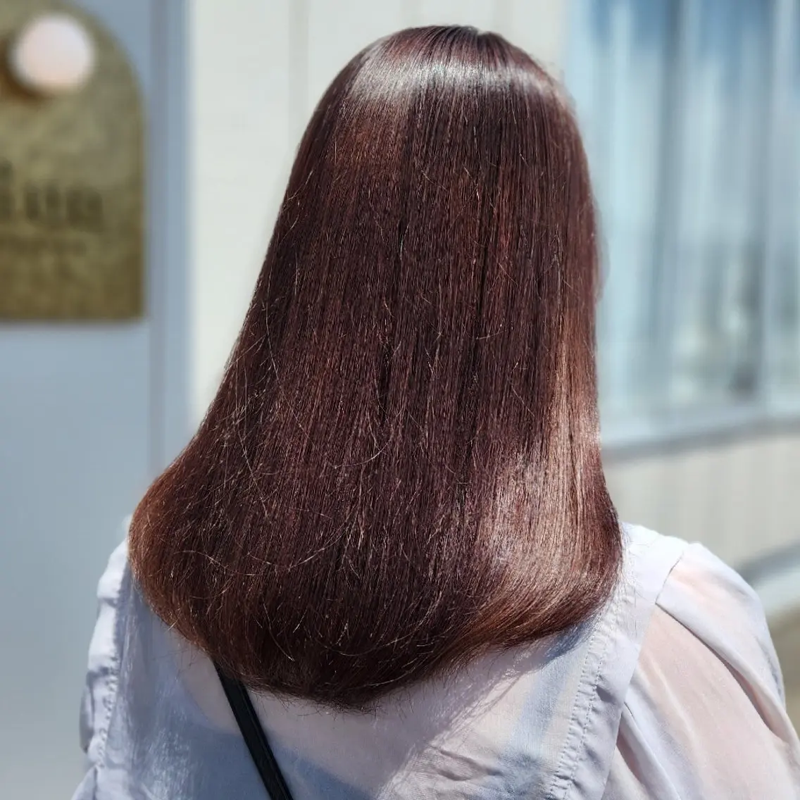カラー セミロング ブラウンカラー ラベンダーカラー ラベンダーブラウン シールエクステ🎀 ホシノ🕒ユウカのヘアスタイル