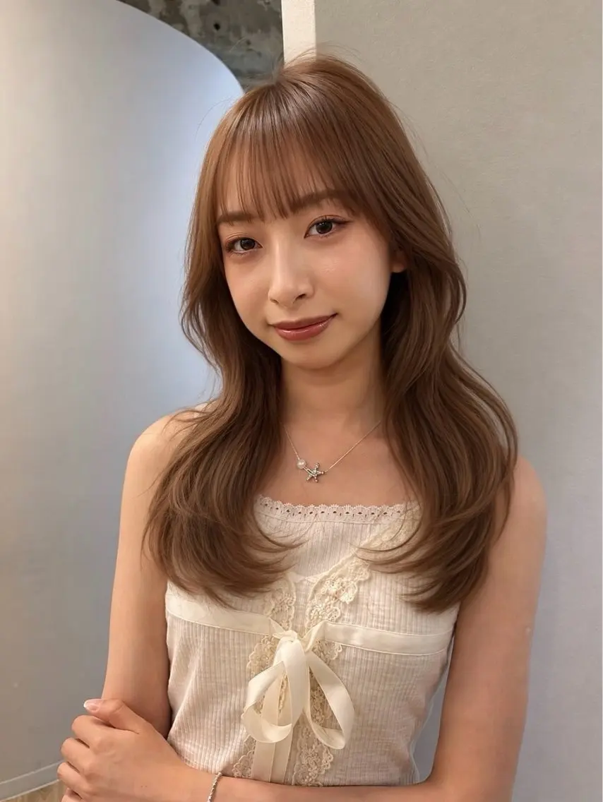 ロング カラー カット ヘアカラー ラーム松江乃木店 /モデル募集_川上のヘアスタイル