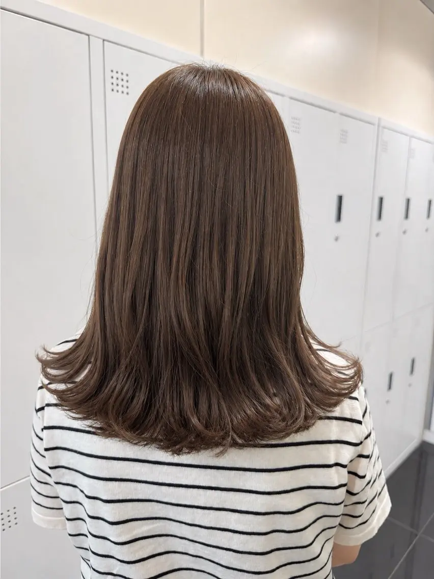 カラー ブリーチなしベー ジュ/tuburaのヘアスタイル