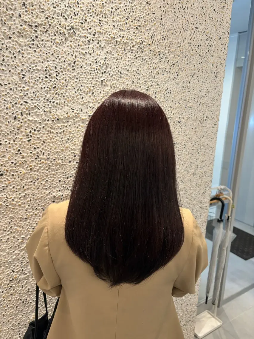 ロング カラー ラベンダーカラー ヘアカラー トリートメント 植林 奨のヘアスタイル