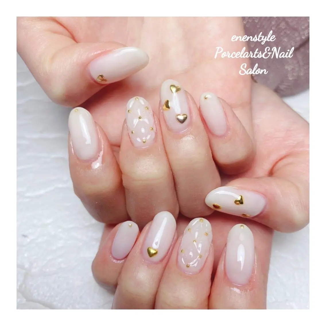 ミディアム ネイル 🐾enen style 🐾のネイルデザイン