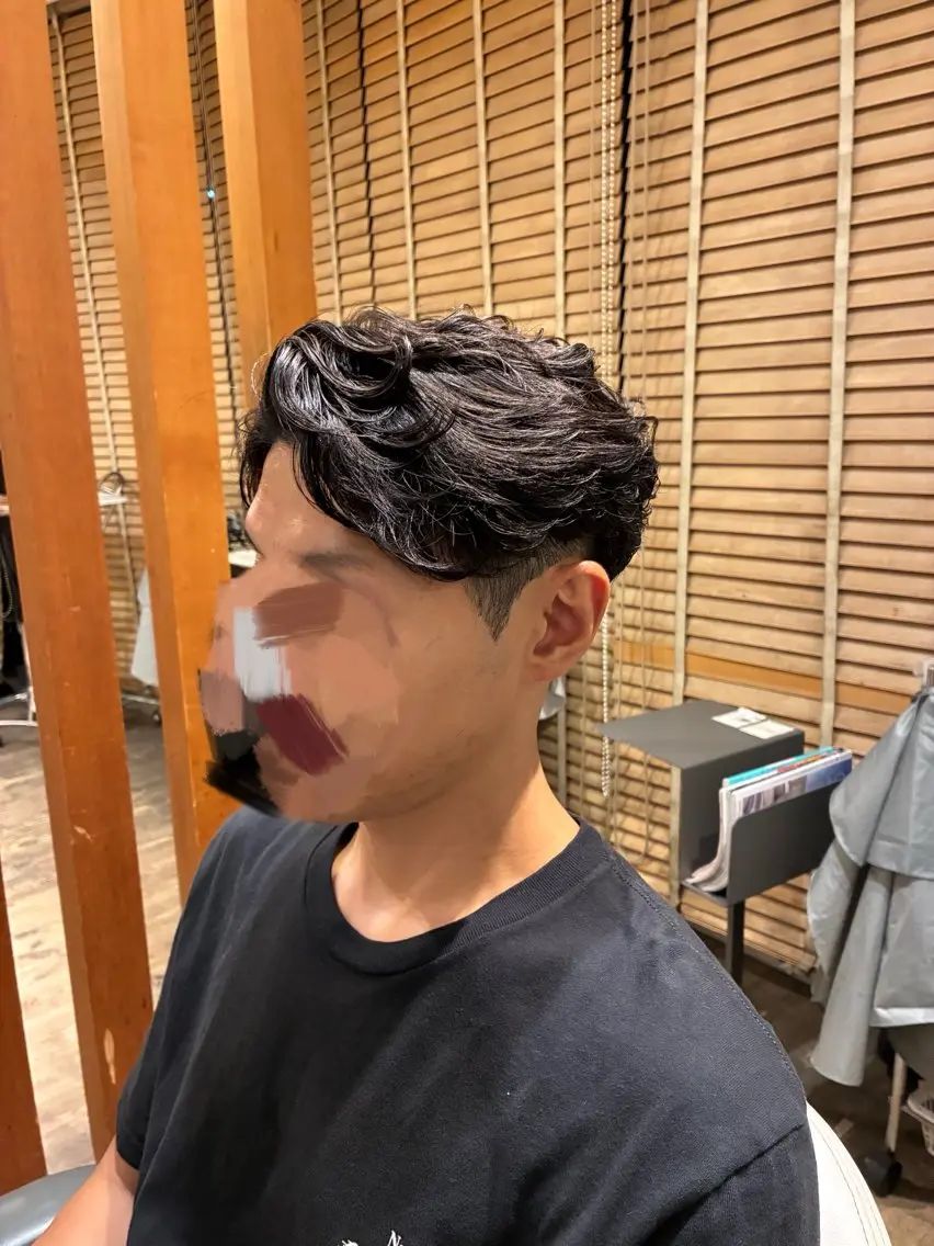 パーマ メンズ カット パーマ 友永 風歌のヘアスタイル