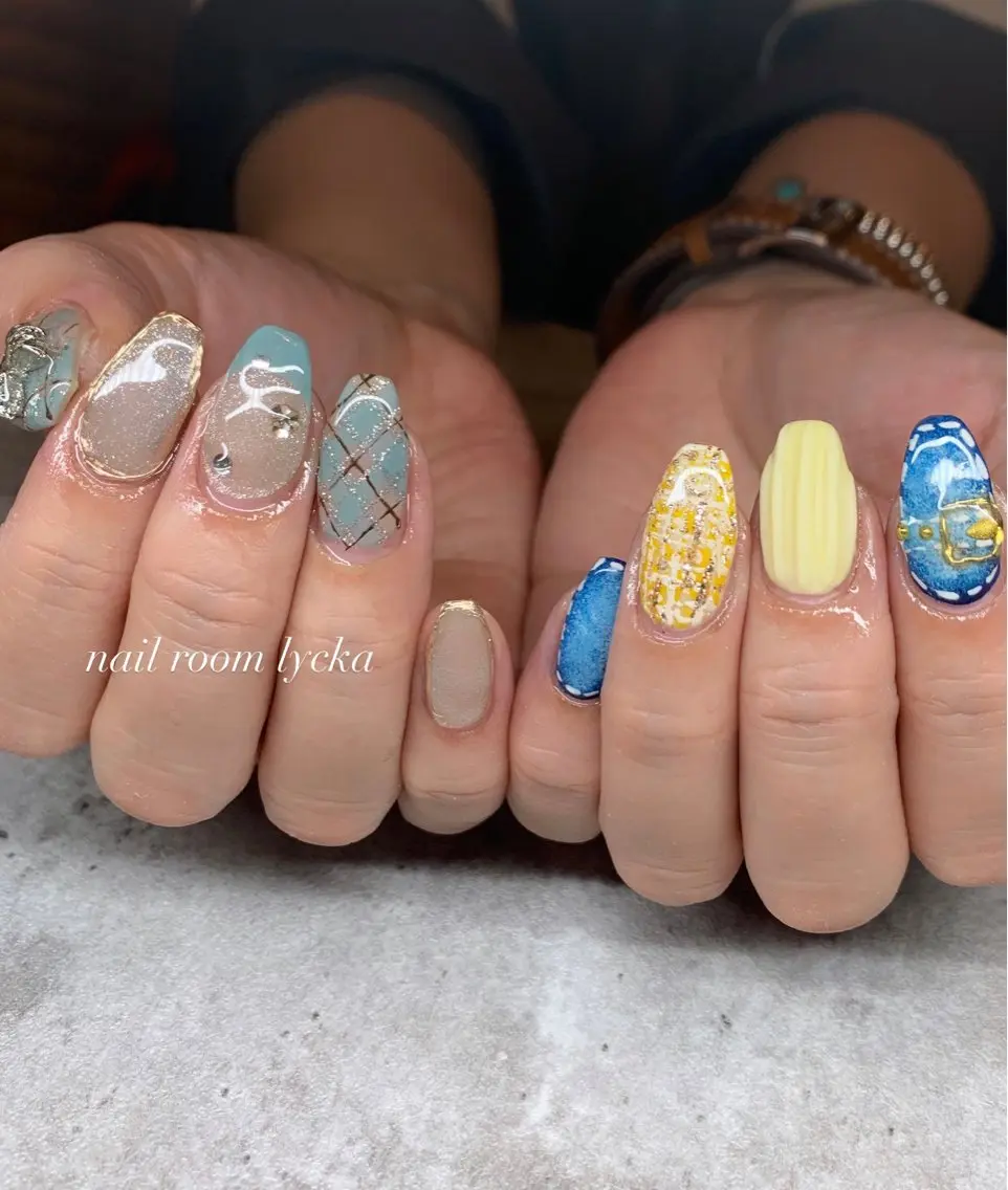 ネイル ネイルルームリッカ 𝐦𝐚𝐲𝐮のネイルデザイン