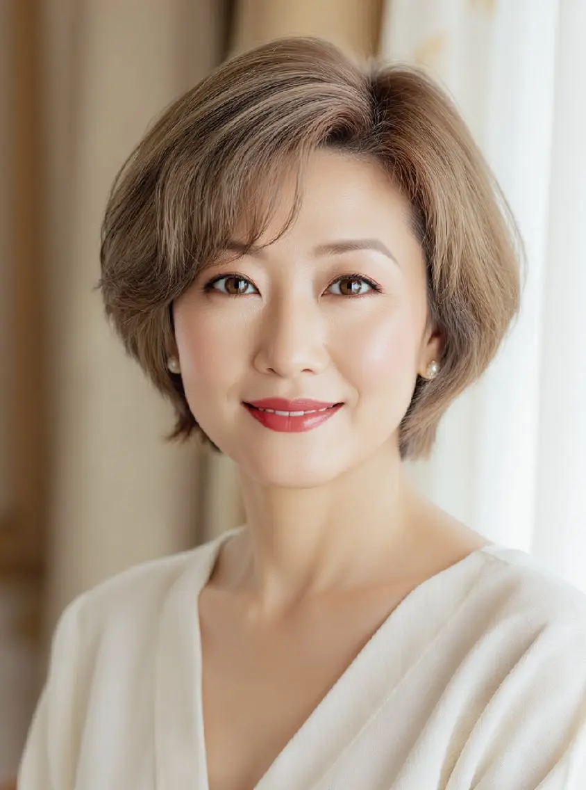ショート カット ヘアカラー トリートメント 銀座東銀座【白髪染め 髪質改善】伊藤誠のヘアスタイル