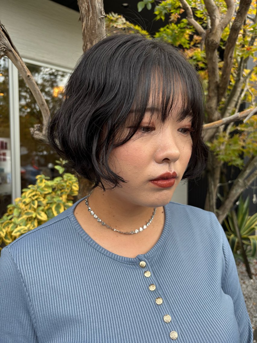 ショート パーマ HANDS CLAN ナカムラアヤノのヘアスタイル