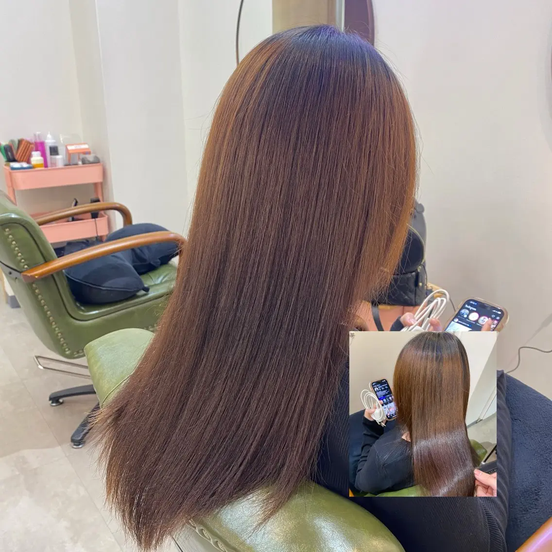 ロング パーマ 縮毛矯正 縮毛矯正 RISE 我孫子/佐藤亮太のヘアスタイル